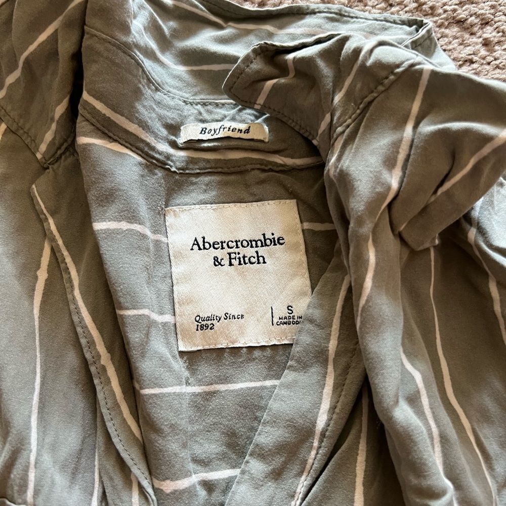 Abercrombie Small Button Down Striped - image 7